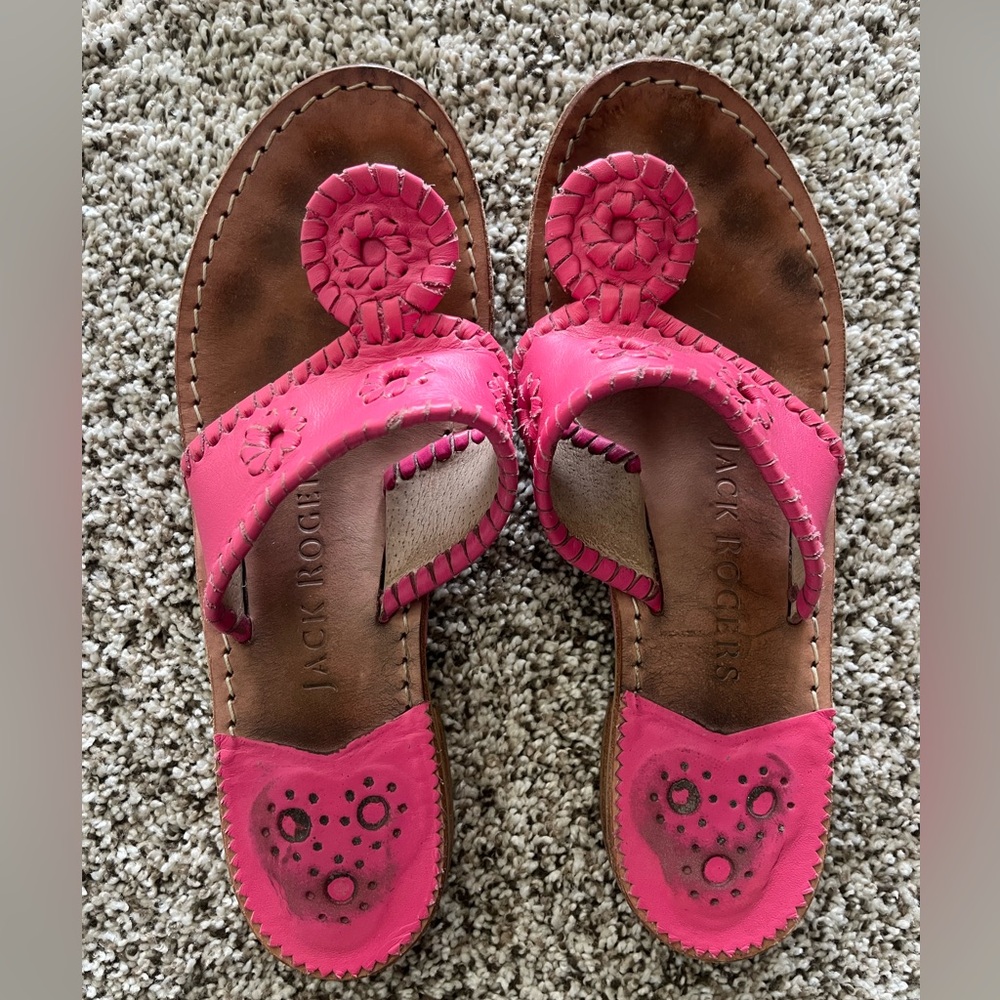 Jack Rogers Pink Sandals 6.5